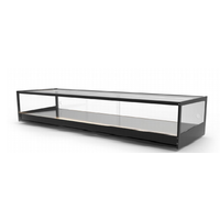 Neutral showcase | Available in 6 sizes | LED lighting | Tempered glass