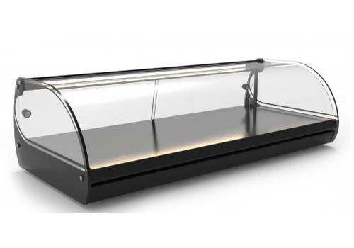  HorecaTraders Neutral display case | Available in 4 sizes | LED lighting 