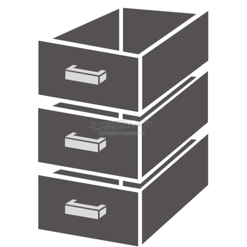  Combisteel Bloc tiroir 1/3 Monobloc Fermeture amortie 