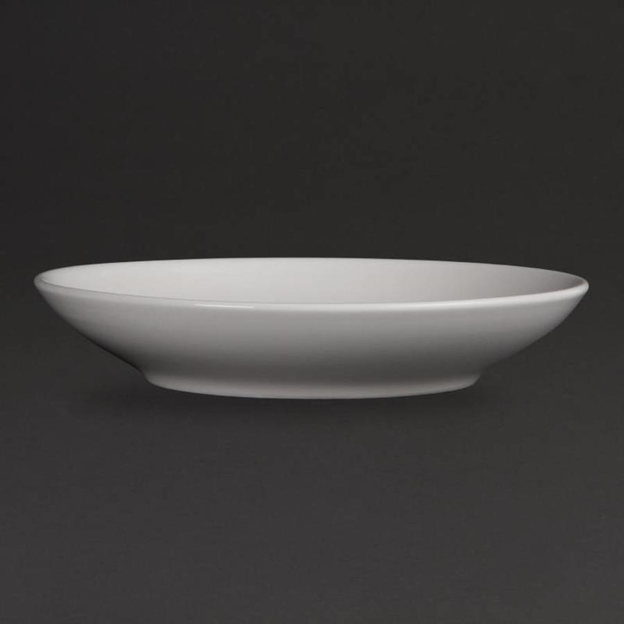Luxury large round porcelain plate 26 cm (6 pieces)