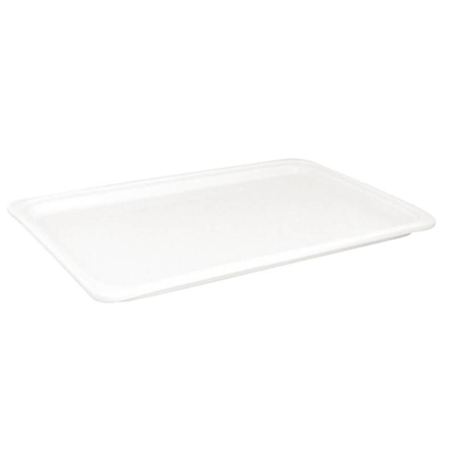 Récipient GN 1/1 blanc en porcelaine de 3 cm de profondeur