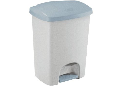  Rubbermaid Poubelle à pédale en plastique grise | 40 litres 