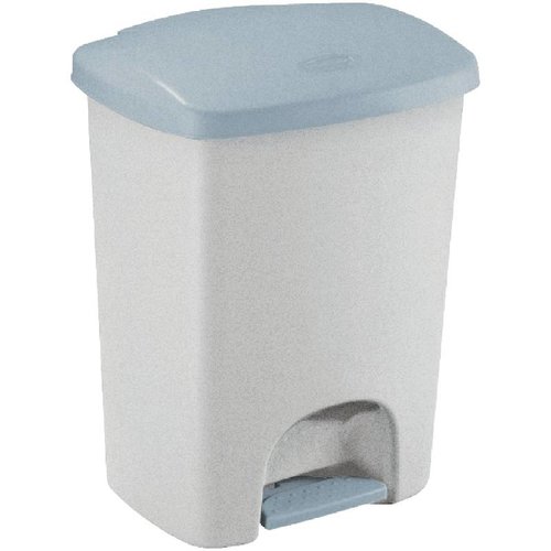  Rubbermaid Poubelle à pédale en plastique grise | 40 litres 