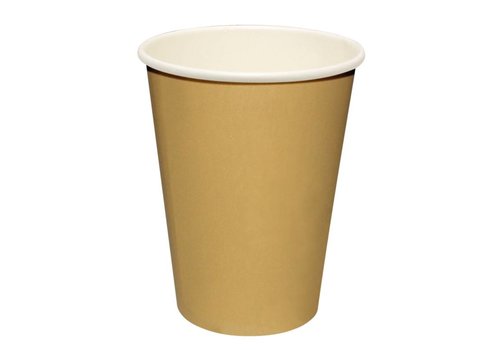  HorecaTraders Gobelets à café jetables marron clair (1000 pièces) | 3 formats 