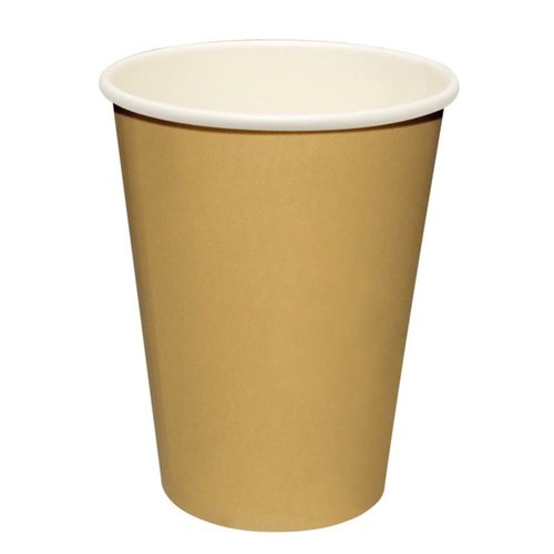  HorecaTraders Disposable Coffee Cups Light Brown (1000 Pieces) | 3 Formats 