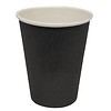 HorecaTraders Recyclebare Koffiebekers Zwart (1000 Stuks) | 3 Formaten