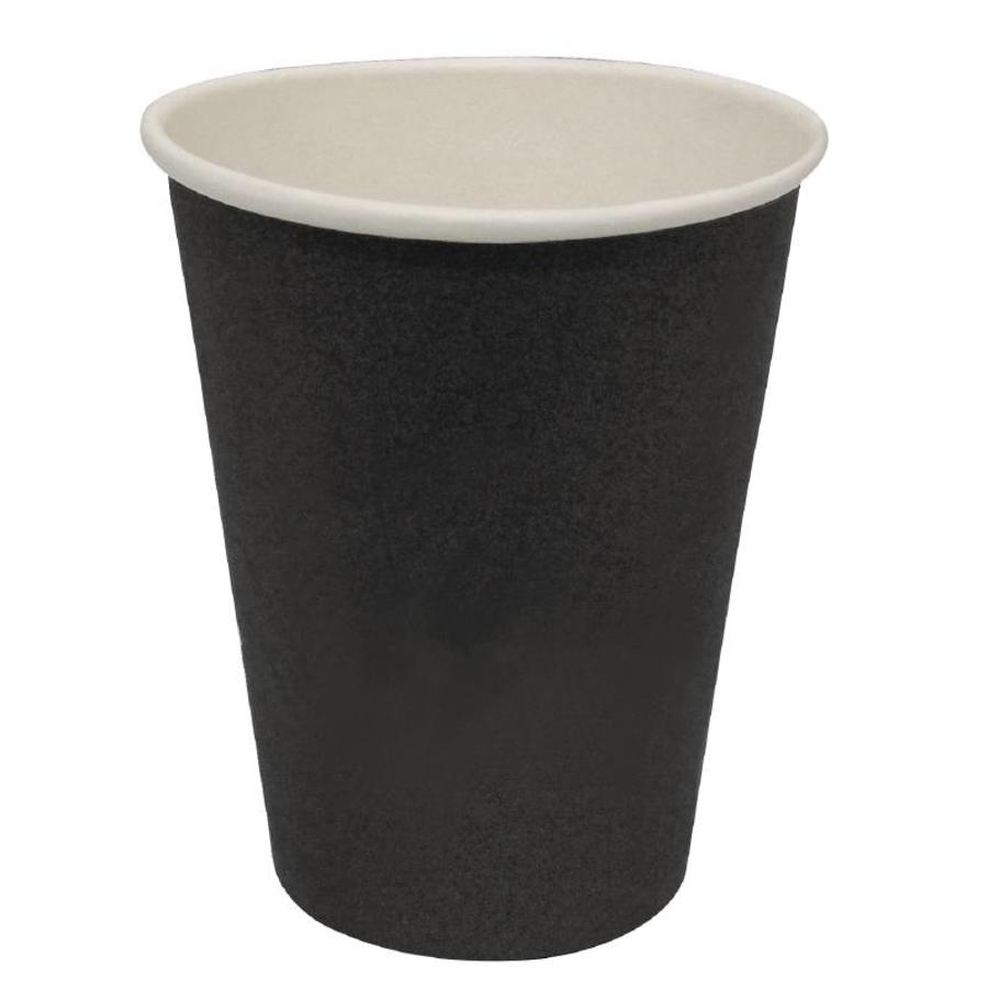 Recyclebare Koffiebekers Zwart (1000 Stuks) | 3 Formaten