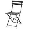 Bolero Chaises de bistrot en acier noir | 2 pièces