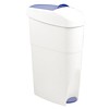 HorecaTraders  Poubelle à pédale en plastique | 18 litres | Blanc