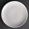 White round catering plates 25 cm (pieces 12)