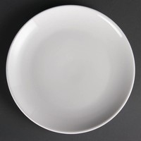 Assiettes traiteur rondes blanches 25 cm (12 pièces)