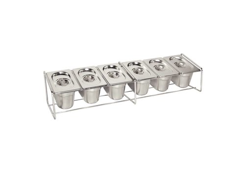  Vogue Support en acier inoxydable pour bacs GN 