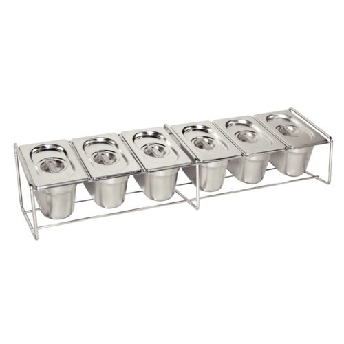  Vogue Support en acier inoxydable pour bacs GN 