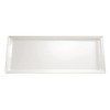 HorecaTraders Melamine rectangular dish white