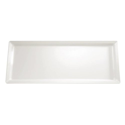  HorecaTraders Melamine rectangular bowl white 