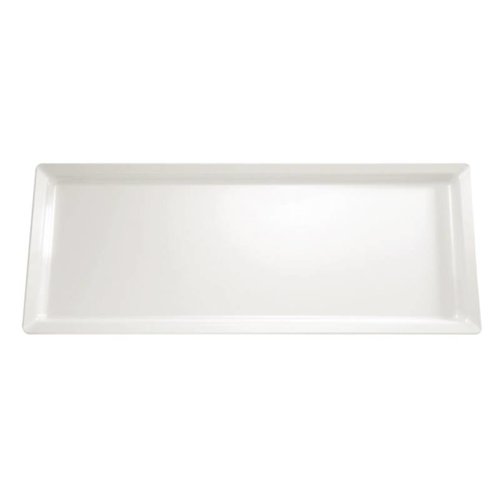  HorecaTraders Melamine rectangular dish white 
