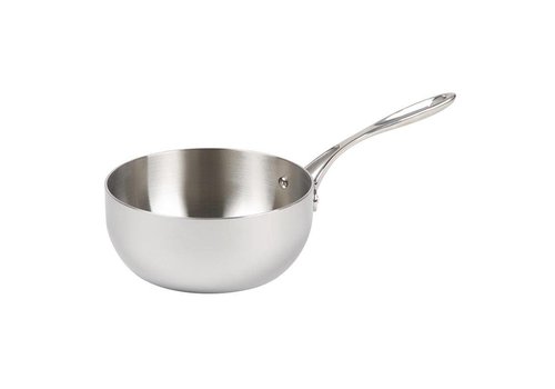  Vogue Stainless steel conical sauté pan | Ø20 cm 