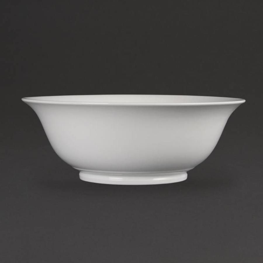 Weiße Salatschüssel aus Porzellan, 33 cm