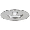 HorecaTraders Plateau de présentation surélevé, en acier inoxydable, Ø48 cm