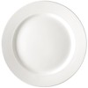 Platte restaurant bord met brede rand 31 cm (stuks 6)