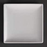 Square dish plate white 14 cm (pieces 12)
