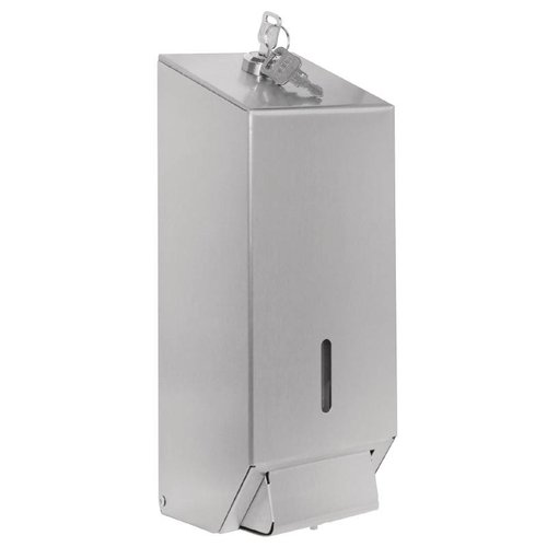  Jantex Distributeur de savon professionnel en acier inoxydable | 1 litre 