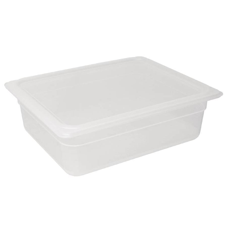 Plastic GN container 1/2 with lid | 3 Formats