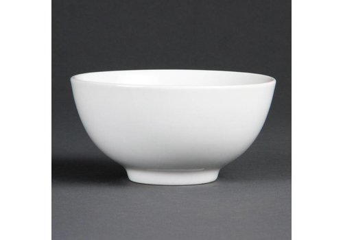  Olympia Bol en porcelaine blanc rond 13 cm | 12 pièces 