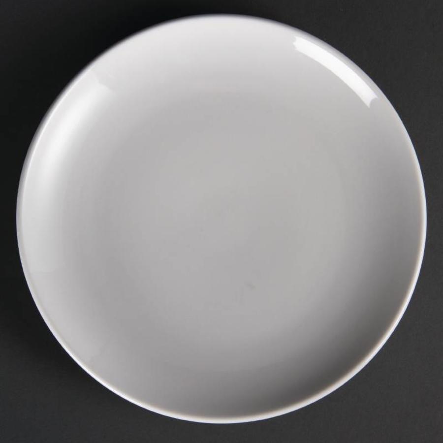 Runder flacher Teller 23 cm (12 Stück)