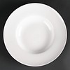 HorecaTraders Assiette creuse creuse blanche | 26 cm (4 pièces)