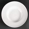HorecaTraders Deep Soup Plate White | 26cm (Piece 4)