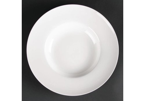  HorecaTraders Deep Soup Plate White | 26cm (Pieces 4) 
