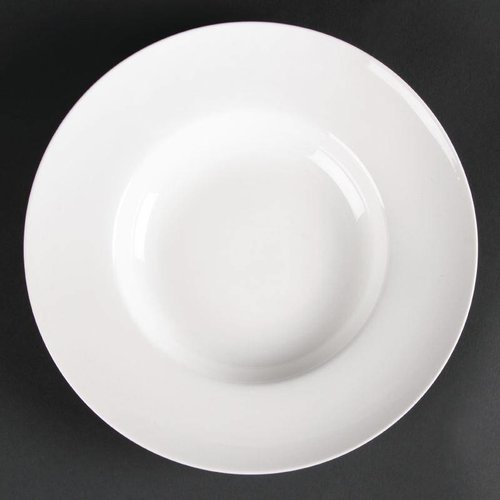  HorecaTraders Deep Soup Plate White | 26cm (Pieces 4) 