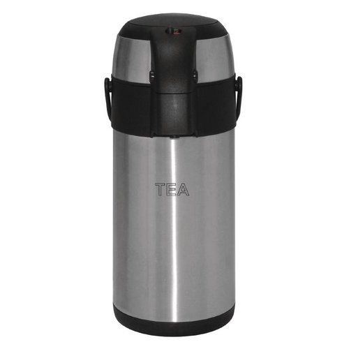  HorecaTraders Teepumpkanne | Edelstahl | 3 Liter 