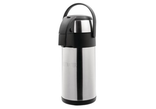  HorecaTraders Pichet à pompe | acier inoxydable | 3 litres 