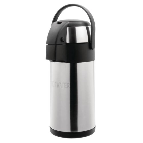  HorecaTraders Pump jug | stainless steel | 3 liters 