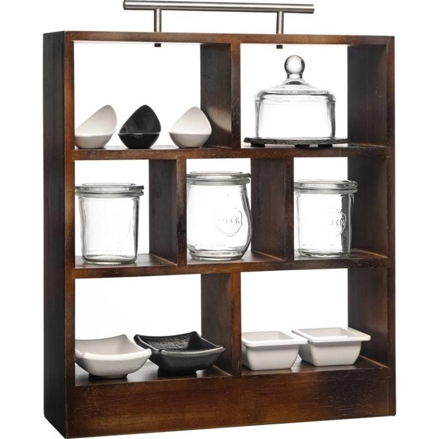 Wooden Tea Rack | stainless steel