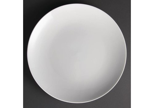  Olympia Assiettes rondes en porcelaine blanche 31 cm (pièces 6) 