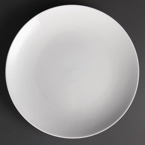  Olympia White porcelain plates round 31 cm (pieces 6) 