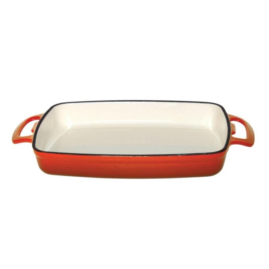 Rechteckige Schüssel orange