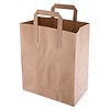 HorecaTraders Disposable brown paper carrier bags