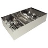 HorecaTraders Porte-couverts en acier inoxydable