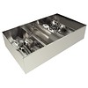 HorecaTraders Stainless steel cutlery holder