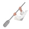 Vogue professional stirring spatula 90 cm