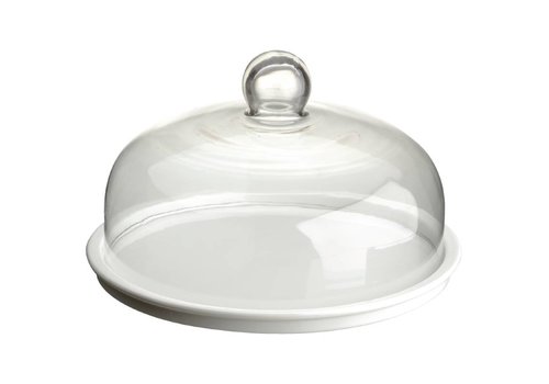  HorecaTraders Assiette à gâteau avec couvercle | Ø28,5cm 