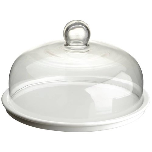  HorecaTraders Tortenplatte mit Deckel | Ø28,5cm 