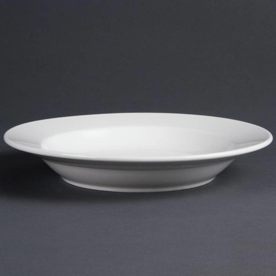Deep porcelain plates 27 cm (6 pieces)