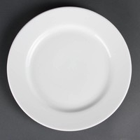 Porzellanteller mit breitem Rand 31 cm (6 Stück)