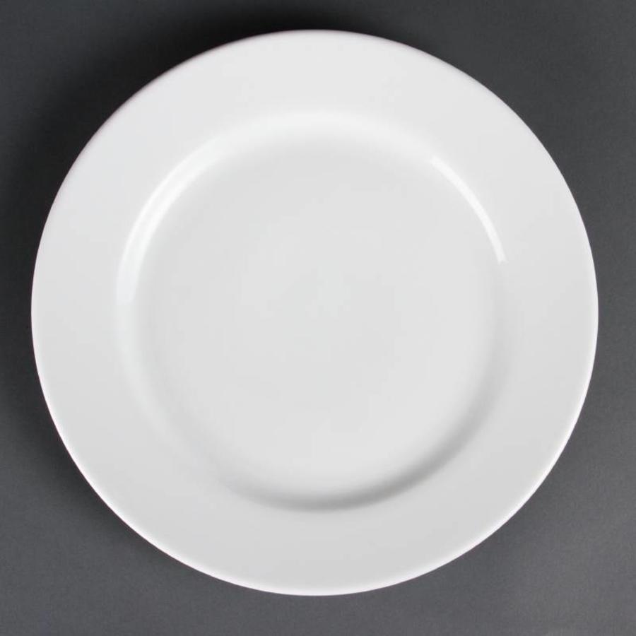 Porcelain plates with wide rim 31 cm (pieces 6)