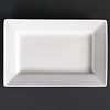 HorecaTraders Rechteckige Salatschüssel Porzellan | 20x13cm (Stücke 6)